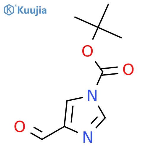 tert-butyl 4-formyl-1H-imidazole-1-carboxylate structure