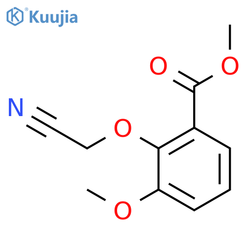 Benzoic acid, 2-(cyanomethoxy)-3-methoxy-, methyl ester structure