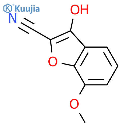 3-Hydroxy-7-methoxybenzofuran-2-carbonitrile structure