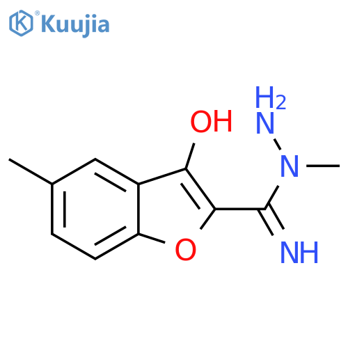 2-Benzofurancarboximidic acid, 3-hydroxy-5-methyl-, 1-methylhydrazide structure