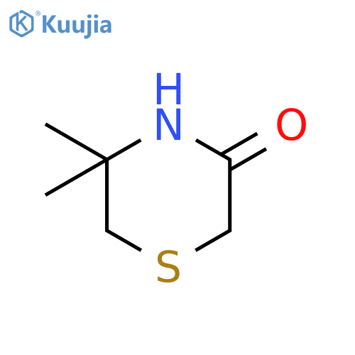3-THIOMORPHOLINONE, 5,5-DIMETHYL- structure