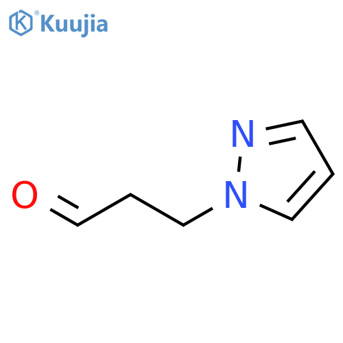 3-(1H-pyrazol-1-yl)propanal structure