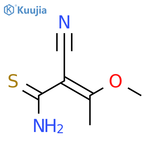 (2Z)-2-Cyano-3-methoxybut-2-enethioamide structure