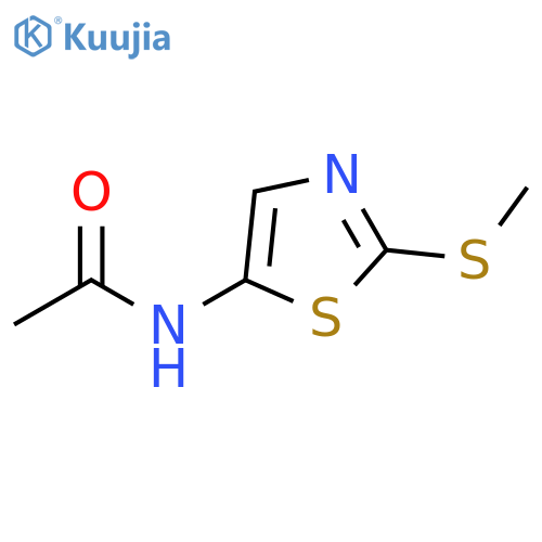 thiazole, 5-acetamido-2-(methylthio)- structure