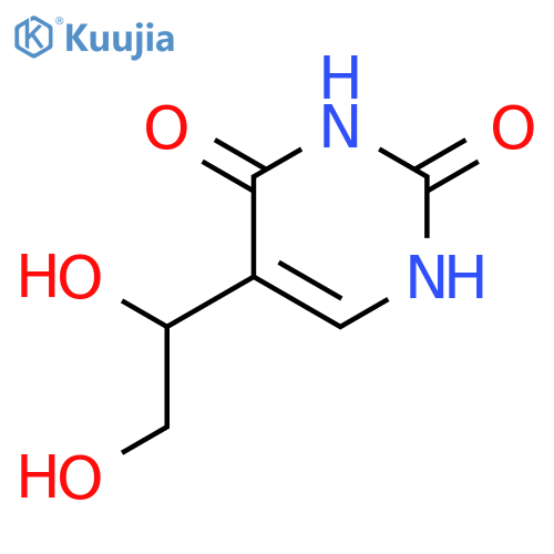 2,4(1H,3H)-Pyrimidinedione, 5-(1,2-dihydroxyethyl)- structure