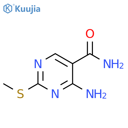 4-Amino-2-(methylthio)pyrimidine-5-carboxamide structure