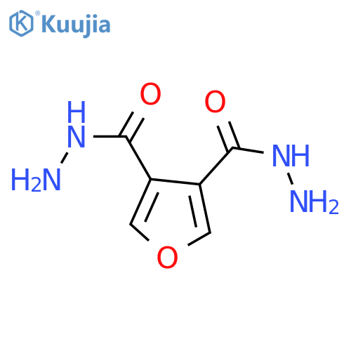 3,4-Furandicarboxylicacid, 3,4-dihydrazide structure