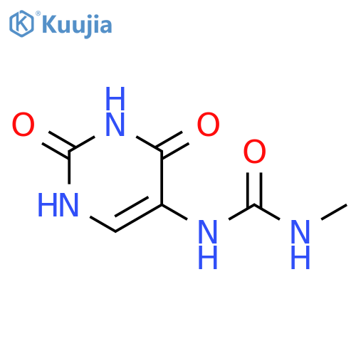 urea, 1-methyl-3-(1,2,3,4-tetrahydro-2,4-dioxo-5-pyrimidinyl)- structure