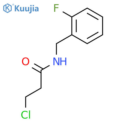 3-Chloro-N-(2-fluorobenzyl)propanamide structure
