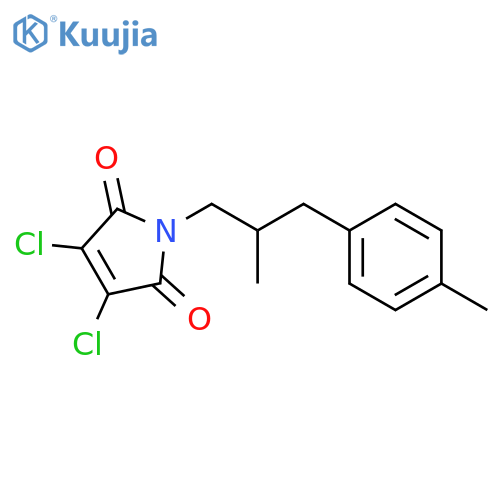 1H-Pyrrole-2,5-dione, 3,4-dichloro-1-[2-methyl-3-(4-methylphenyl)propyl]- structure