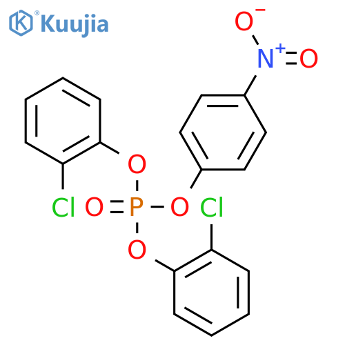 Phosphoric acid, bis(2-chlorophenyl) 4-nitrophenyl ester structure