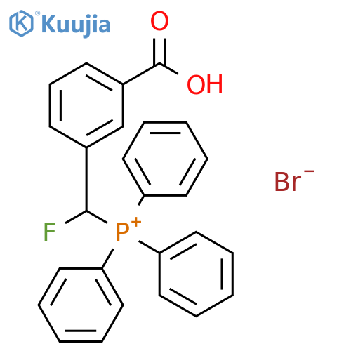 Phosphonium, [(3-carboxyphenyl)fluoromethyl]triphenyl-, bromide structure