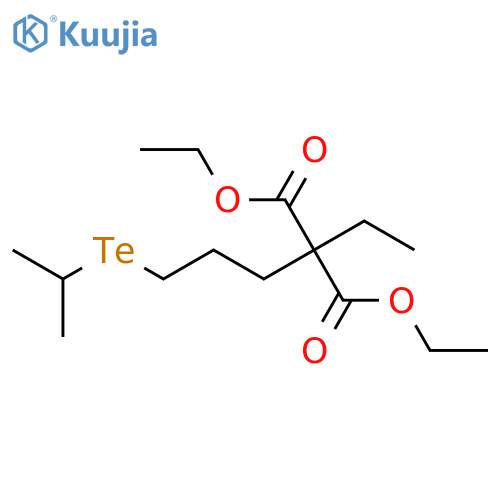Propanedioic acid, ethyl[3-[(1-methylethyl)telluro]propyl]-, diethyl ester structure
