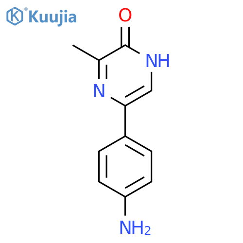 2(1H)-Pyrazinone, 5-(4-aminophenyl)-3-methyl- structure