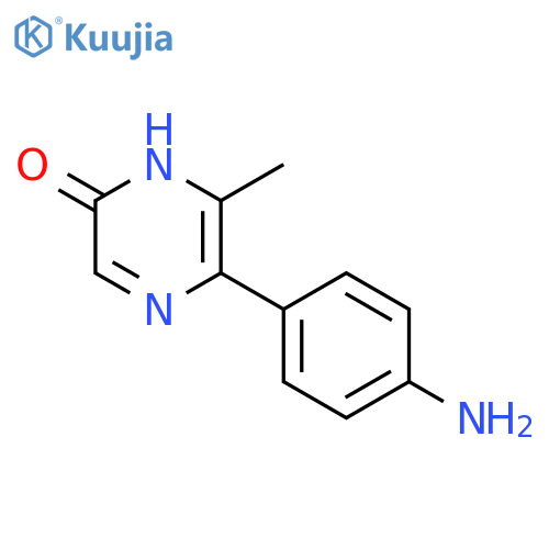 2(1H)-Pyrazinone, 5-(4-aminophenyl)-6-methyl- structure