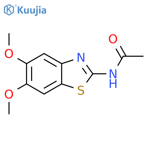 N-(5,6-dimethoxy-1,3-benzothiazol-2-yl)acetamide structure