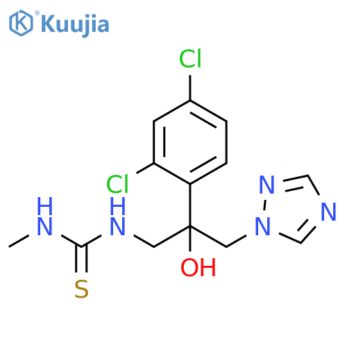 Thiourea, N-[2-(2,4-dichlorophenyl)-2-hydroxy-3-(1H-1,2,4-triazol-1-yl)propyl]-N'-methyl- structure