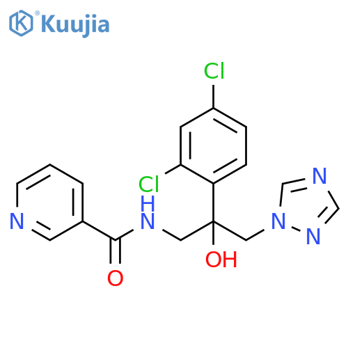 3-Pyridinecarboxamide,N-[2-(2,4-dichlorophenyl)-2-hydroxy-3-(1H-1,2,4-triazol-1-yl)propyl]- structure
