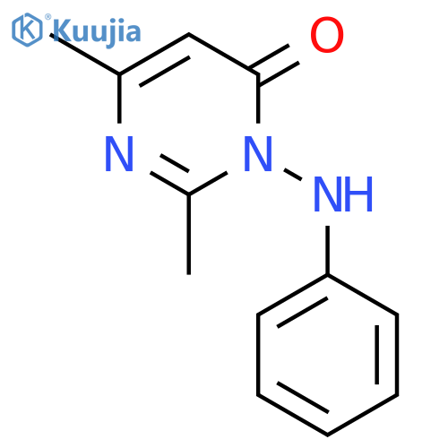 4(3H)-Pyrimidinone, 2,6-dimethyl-3-(phenylamino)- structure