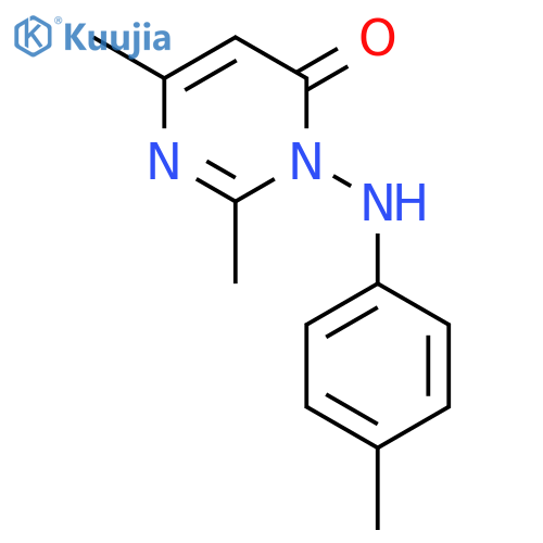4(3H)-Pyrimidinone, 2,6-dimethyl-3-[(4-methylphenyl)amino]- structure