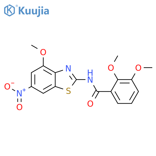 2,3-dimethoxy-N-(4-methoxy-6-nitro-1,3-benzothiazol-2-yl)benzamide structure