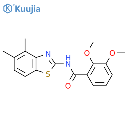 N-(4,5-dimethyl-1,3-benzothiazol-2-yl)-2,3-dimethoxybenzamide structure