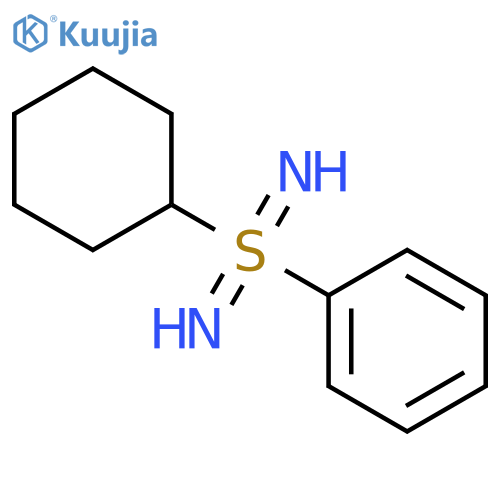 Benzene, (cyclohexylsulfonodiimidoyl)- structure
