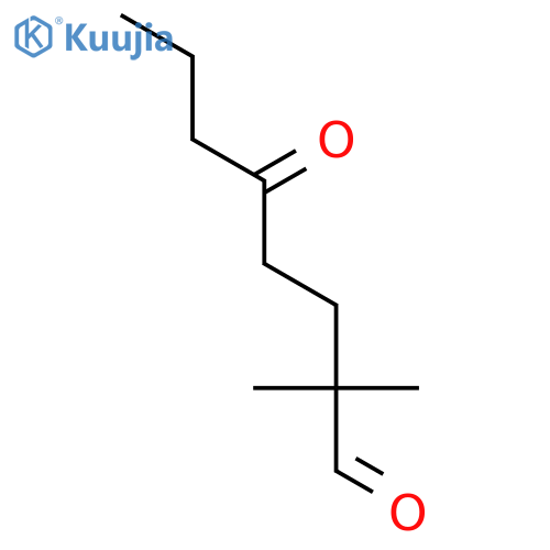 Octanal, 2,2-dimethyl-5-oxo- structure