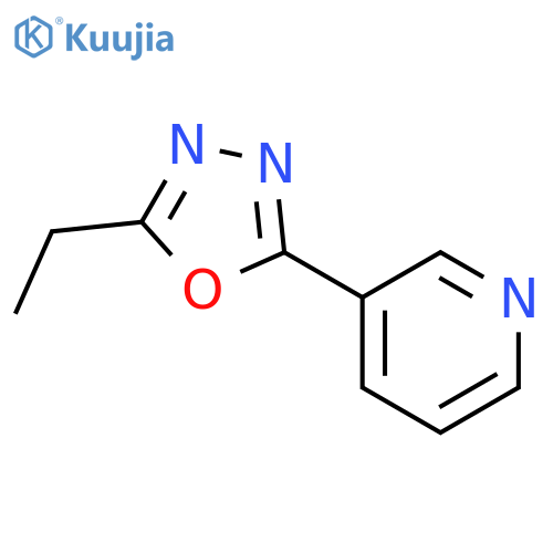 Pyridine, 3-(5-ethyl-1,3,4-oxadiazol-2-yl)- structure