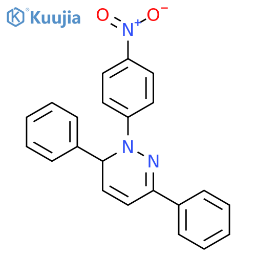Pyridazine, 1,6-dihydro-1-(4-nitrophenyl)-3,6-diphenyl- structure