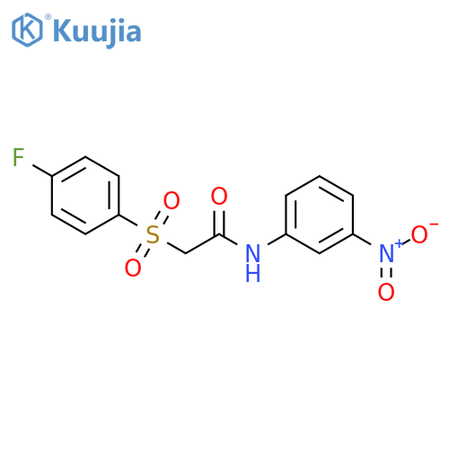2-(4-fluorobenzenesulfonyl)-N-(3-nitrophenyl)acetamide structure