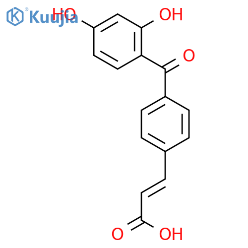 2-Propenoic acid, 3-[4-(2,4-dihydroxybenzoyl)phenyl]- structure