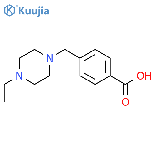 4-(4-Ethylpiperazin-1-ylmethyl)benzoic acid structure