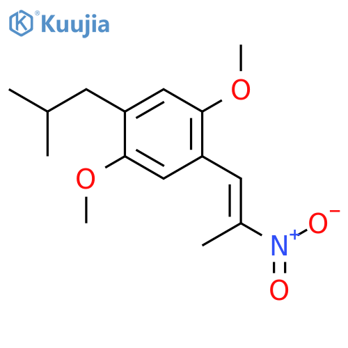 Benzene, 1,4-dimethoxy-2-(2-methylpropyl)-5-(2-nitro-1-propenyl)- structure