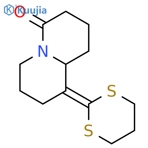 4H-Quinolizin-4-one, 9-(1,3-dithian-2-ylidene)octahydro- structure