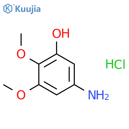 5-amino-2,3-dimethoxy-phenol hydrochloride structure