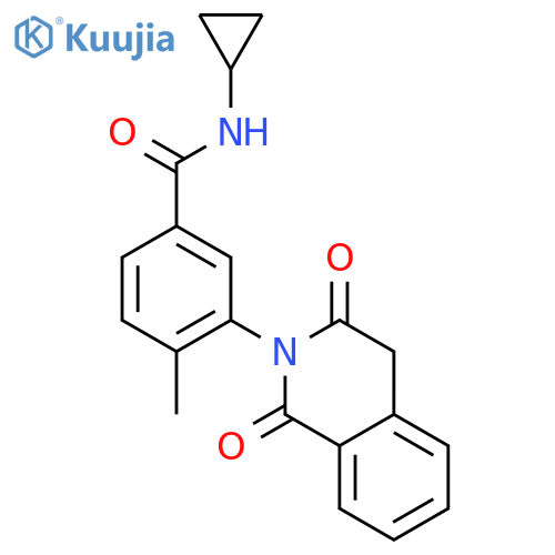Benzamide,N-cyclopropyl-3-(3,4-dihydro-1,3-dioxo-2(1H)-isoquinolinyl)-4-methyl- structure