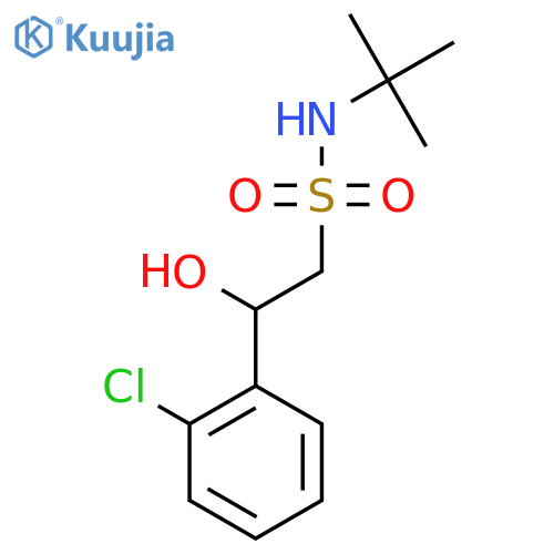 N-Tert-butyl-2-(o-chlorophenyl)-2-hydroxyethanesulfonamide structure