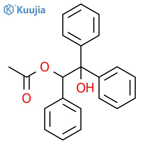 1,2-Ethanediol, 1,1,2-triphenyl-, 2-acetate structure