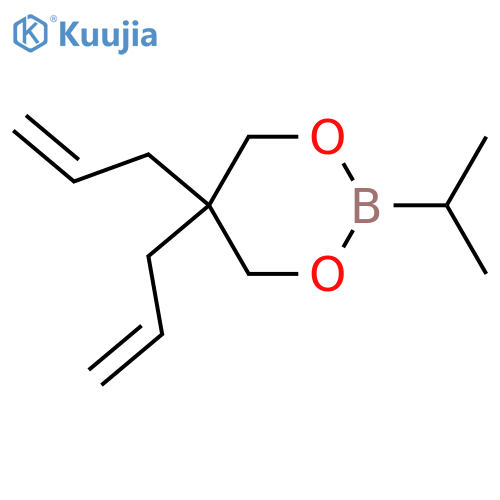 1,3,2-Dioxaborinane, 2-(1-methylethyl)-5,5-di-2-propenyl- structure