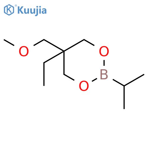1,3,2-Dioxaborinane, 5-ethyl-5-(methoxymethyl)-2-(1-methylethyl)- structure