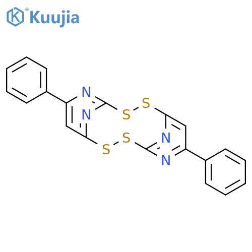 2,3,9,10-TETRATHIA-5,12,15,16-TETRAAZATRICYCLO[9.3.1.14,8]HEXADECA-1(15),4,6,8(16),11,13-HEXAENE, 6,13-DIPHENYL- structure