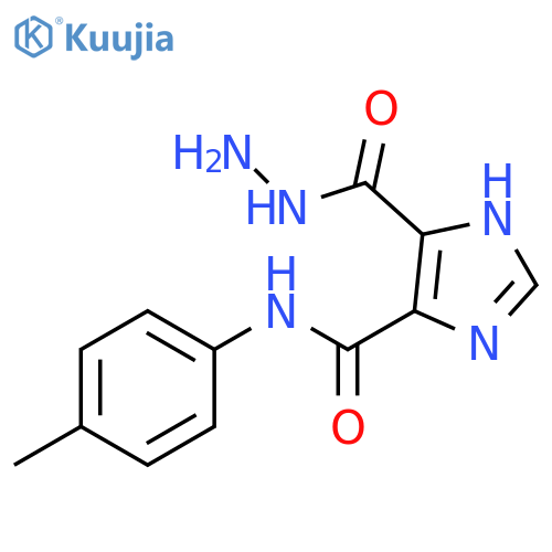 1H-Imidazole-5-carboxylicacid, 4-[[(4-methylphenyl)amino]carbonyl]-, hydrazide structure