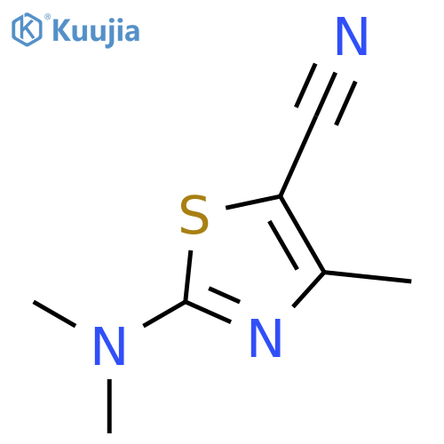 5-Thiazolecarbonitrile, 2-(dimethylamino)-4-methyl- structure