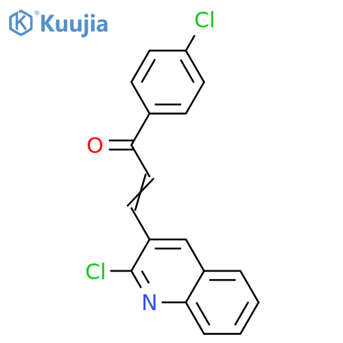 1(4-CHLOROPHENYL)-3-(2-CHLORO-3-QUINOLINYL)-2-PROPEN-1-ONE structure