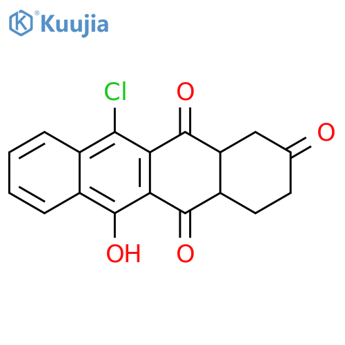 2,5,12(1H)-Naphthacenetrione, 11-chloro-3,4,4a,12a-tetrahydro-6-hydroxy- structure