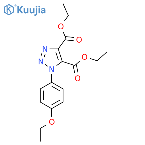 4,5-diethyl 1-(4-ethoxyphenyl)-1H-1,2,3-triazole-4,5-dicarboxylate structure
