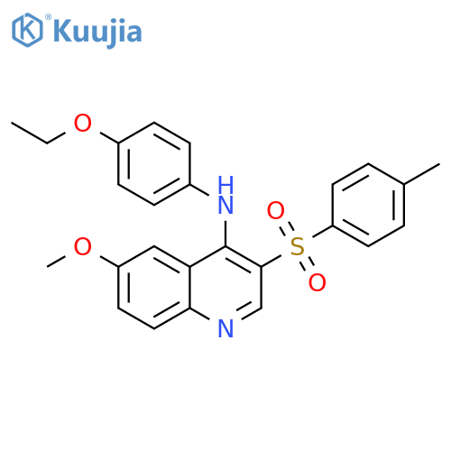 N-(4-ethoxyphenyl)-6-methoxy-3-(4-methylbenzenesulfonyl)quinolin-4-amine structure