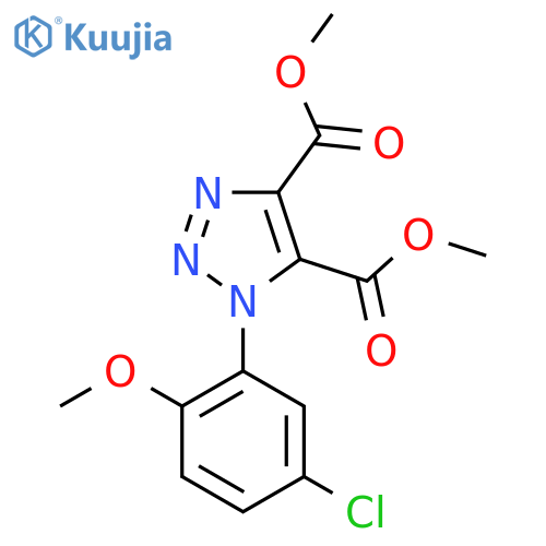 4,5-dimethyl 1-(5-chloro-2-methoxyphenyl)-1H-1,2,3-triazole-4,5-dicarboxylate structure