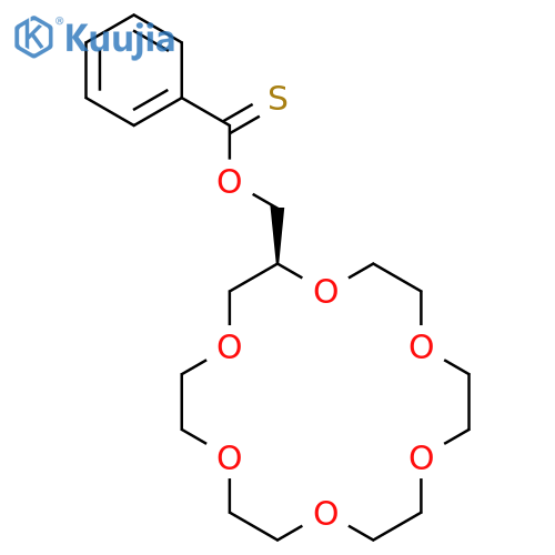 Benzenecarbothioic acid,S-(1,4,7,10,13,16-hexaoxacyclooctadec-2-ylmethyl) ester structure